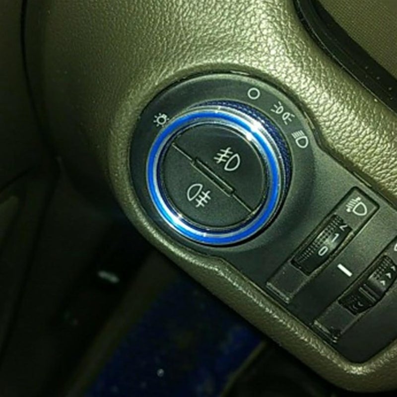 QASULER Car Air Conditioning Knob Trim Cover Ring - Image 5