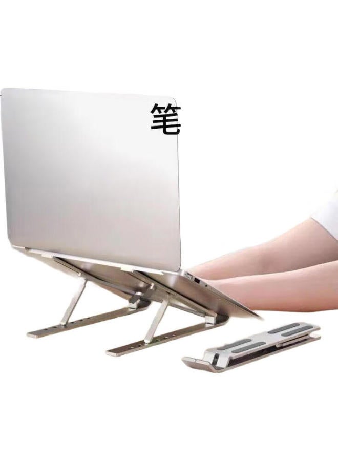 Jplayer Laptop Stand Cooling Bracket Aluminum Alloy Folding Heightening Stand Portable Adjustable Vertical Laptop Gaming Stand Apple Savior Huawei Universal Black - Image 1