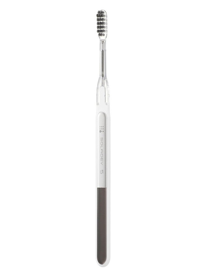 Soladey5 Ionic Toothbrush, White, Large Solar Panels and TiO2 Semiconductor, You can Brush Without Toothpaste - Image 1