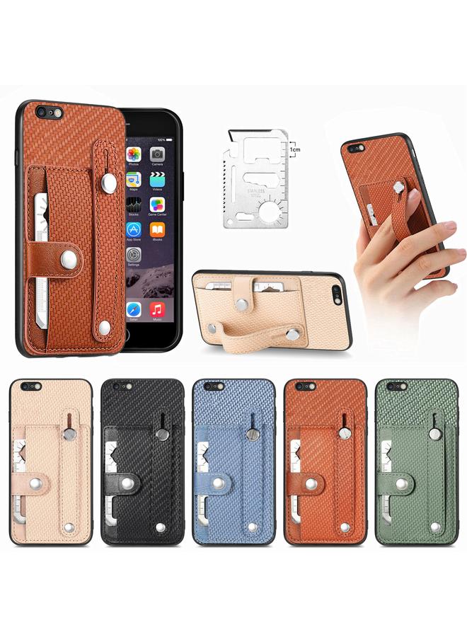 S-TOP Case For iPhone 6 / 6s Wristband Kickstand Card Wallet Back Cover Phone Case with Tool Knife - Image 3