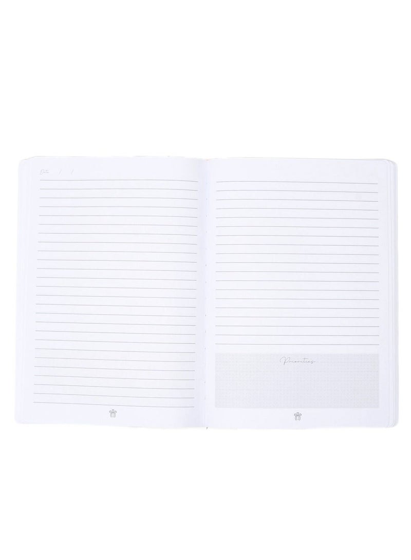 Prickly Pear Beige Elastic Closure Notebook Journal - Image 3