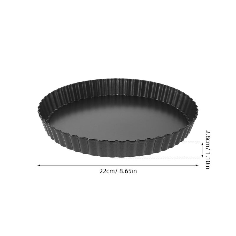 Nonstick Tart Pan With Removable Bottom 22cm Fluted Edge Pie Mold - Image 3