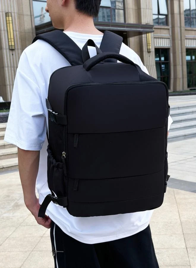 Take Two Black Travel Backpack with Shoe Compartment