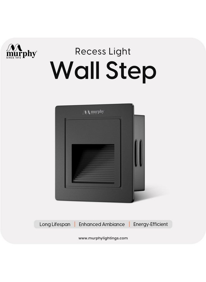 Murphy 3W Wall Step Conceal Light Outdoor and Indoor LED Foot Light with Aluminium IP65 Grade Waterproof Body : Warm White, Pack of 4 - Image 2