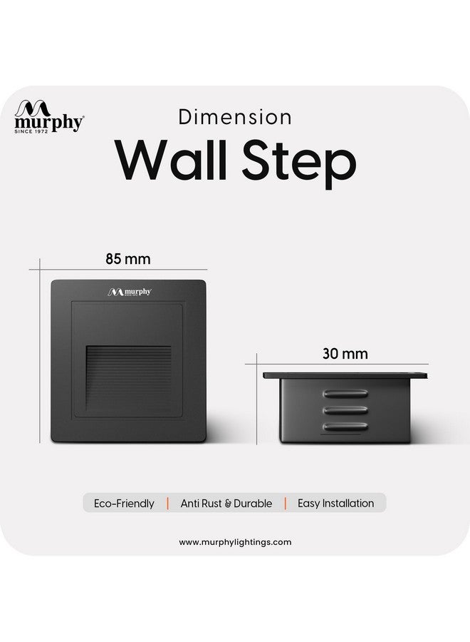 Murphy 3W Wall Step Conceal Light Outdoor and Indoor LED Foot Light with Aluminium IP65 Grade Waterproof Body : Warm White, Pack of 4 - Image 4