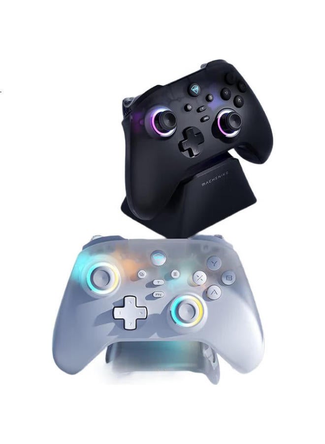 MACHENIKE (Machenike) G3V2 2.4G/Wired/Bluetooth Three-Mode Game Controller Four-Hall Dual 1000Hz Return Rate Rgb 1000Mah Yan Yun Sixteen Sound Snow White - Image 2