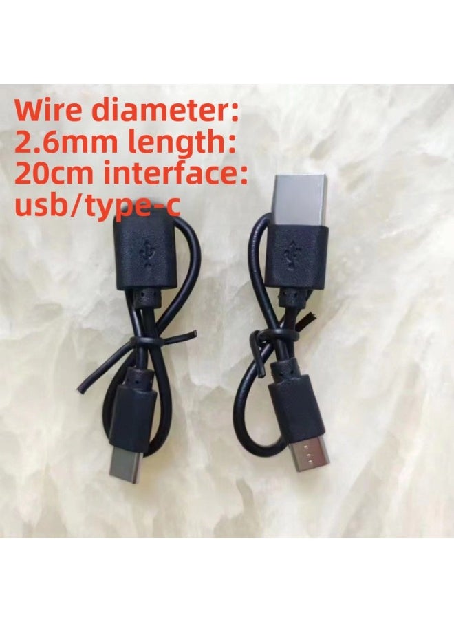 Generic Type-C Charging Line Charging Treasure Bluetooth Headset With Line 2A Android Phone Data Line V8usb Charging Line-Color:30cm Usb To Tpc 2a White  - Image 2