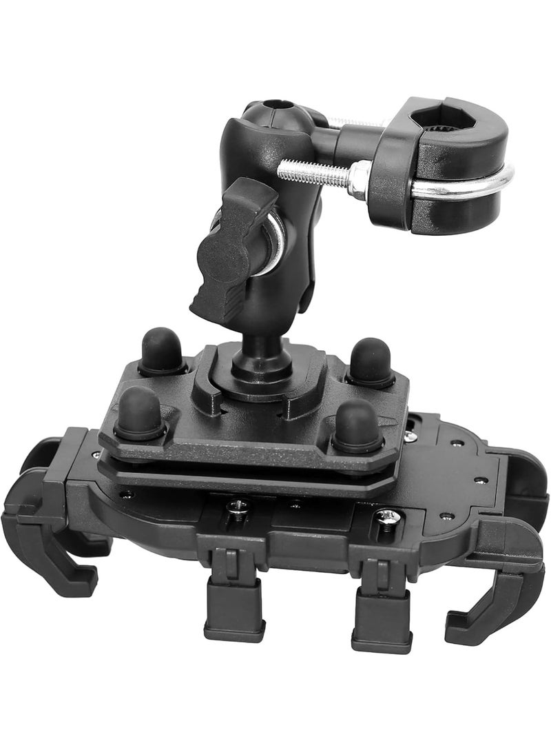 Bike Phone Mount with Vibration Dampener 4.7''-7.1'' Phone Holder for Motorcycle Bike Phone Mount Universal Handlebar Motorcycle Scooter (Handlebar Mount) - Image 2