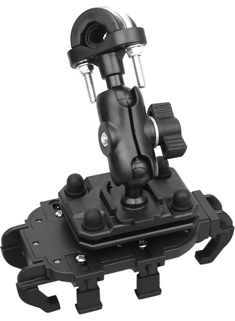 Bike Phone Mount with Vibration Dampener 4.7''-7.1'' Phone Holder for Motorcycle Bike Phone Mount Universal Handlebar Motorcycle Scooter (Handlebar Mount) - Image 3