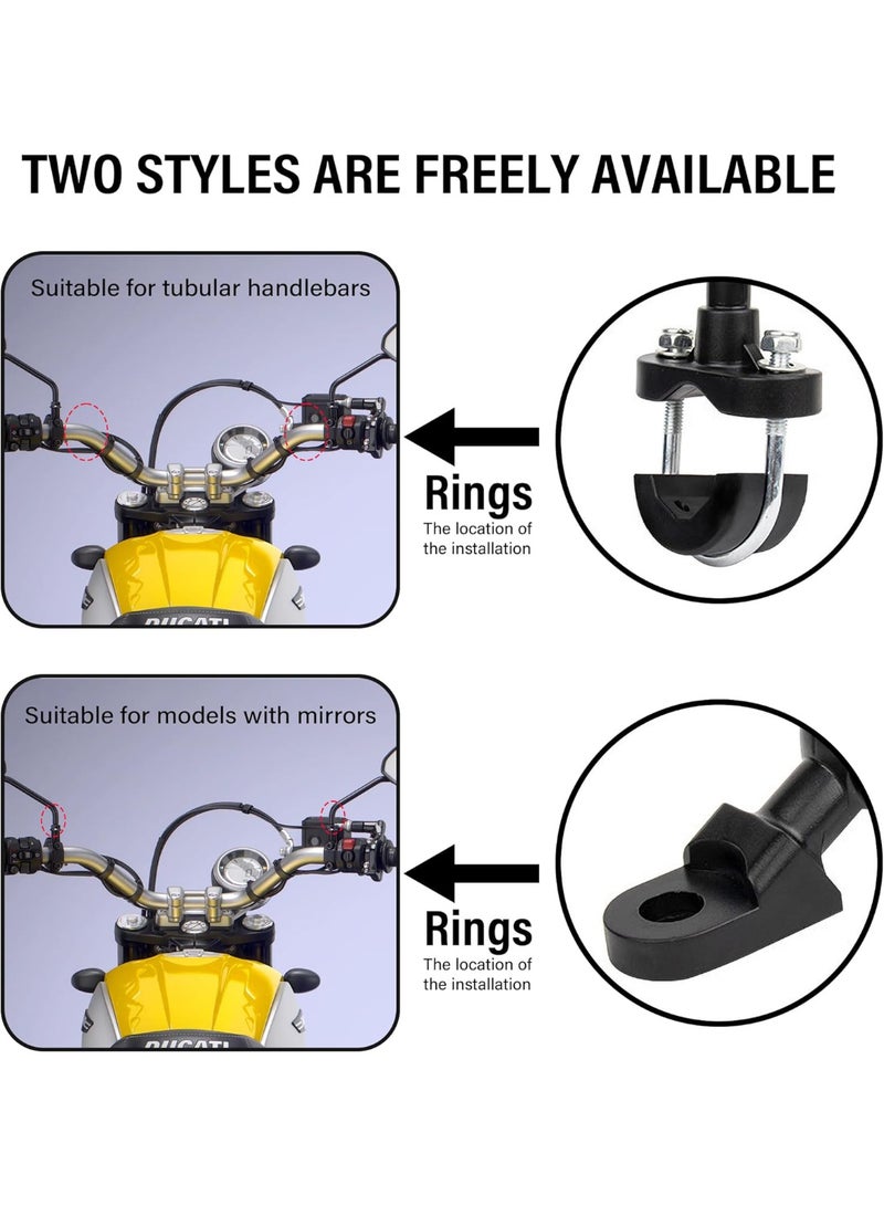 Bike Phone Mount with Vibration Dampener 4.7''-7.1'' Phone Holder for Motorcycle Bike Phone Mount Universal Handlebar Motorcycle Scooter (Handlebar Mount) - Image 5