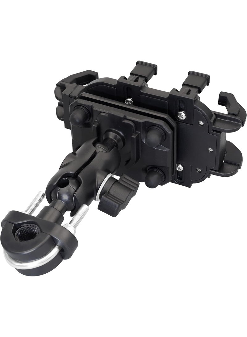 Bike Phone Mount with Vibration Dampener 4.7''-7.1'' Phone Holder for Motorcycle Bike Phone Mount Universal Handlebar Motorcycle Scooter (Handlebar Mount) - Image 4