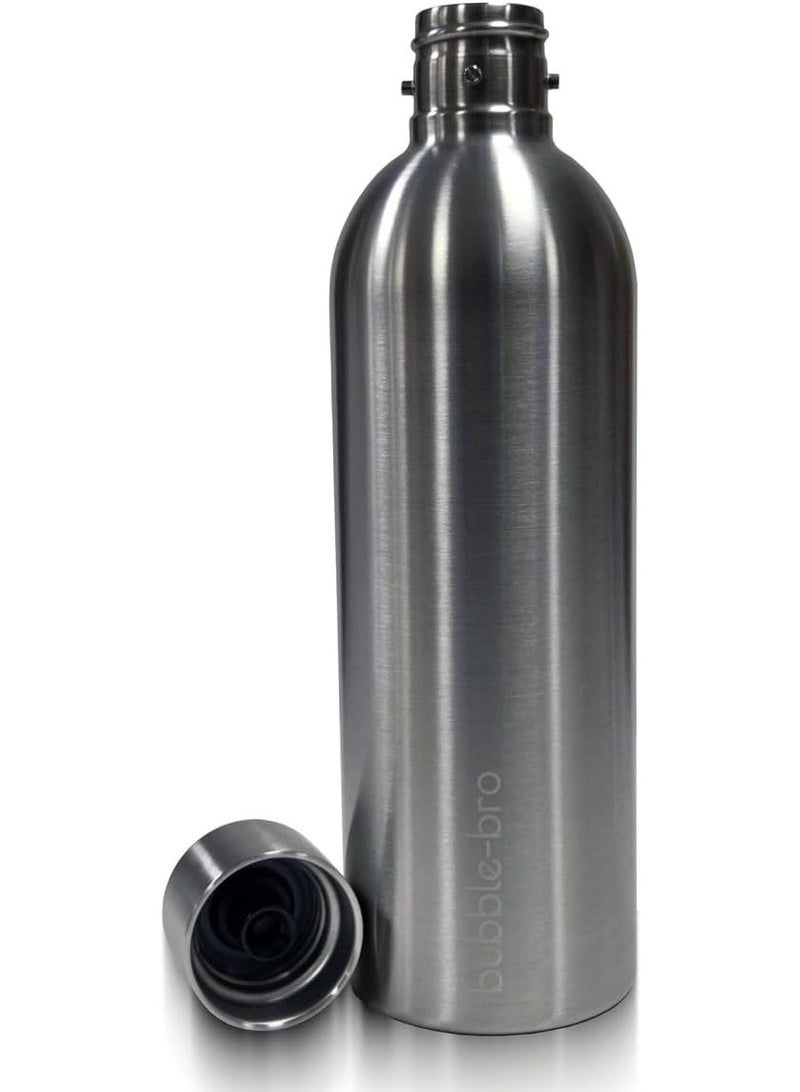 bubble-bro bubblebro Versa Stainless Steel Edition - Comes with 2 x 60L CO₂ Cylinders, 1 x additional 1L SS Bottle & 2 x 500ML SS Bottles - Carbonate Any Drink - Limited Edition (White) - Image 4