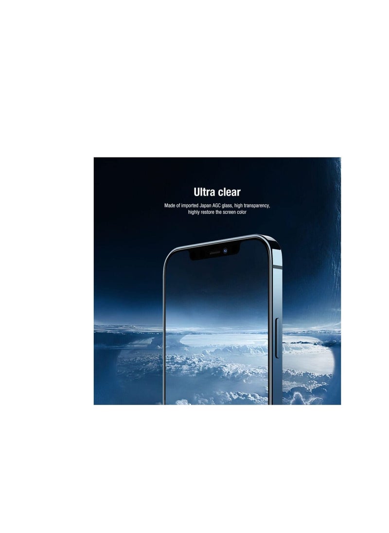 Nillkin - Nillkin 2-in-1 HD Full Screen Tempered Glass Screen Protector For Apple iPhone 12(6.1 Inch) - Black - Image 1