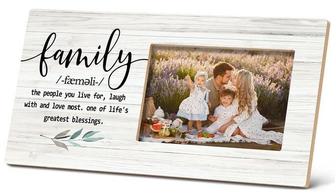 Family Picture Frames 126 Inch Photo Frame for Women Men Perfect for Family Reunion Housewarming Gifts