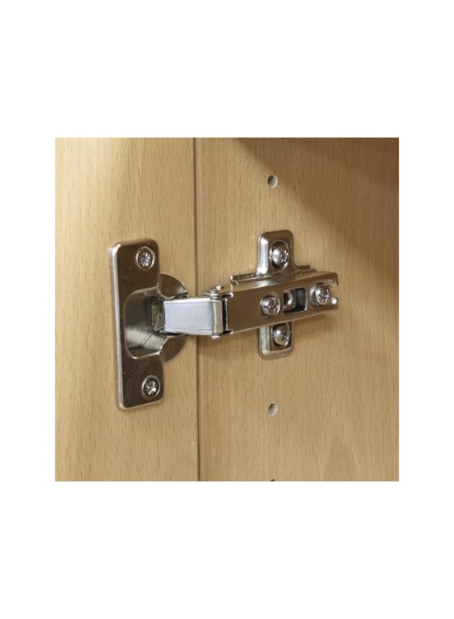PROMASS promass 8 Pcs Door Hinges for Kitchen, Bathroom and Cabinet Furniture Doors, Soft Close, Straight Cup 105°Opening, Full Overlay Cabinet Hinges, Removable and Adjustable with Screws  - Image 2