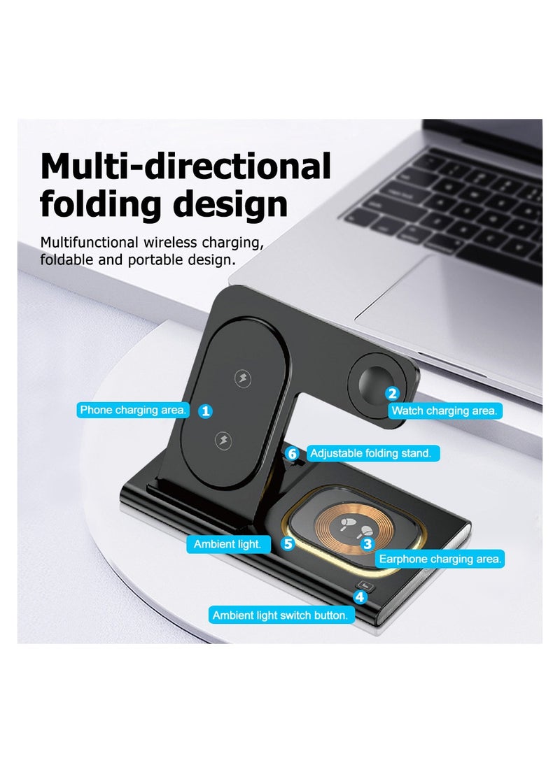 Cool Baby COOLBABY 3 in 1 Wireless Charger Support Fast Charging and Multifunction Wireless Charging - Image 3
