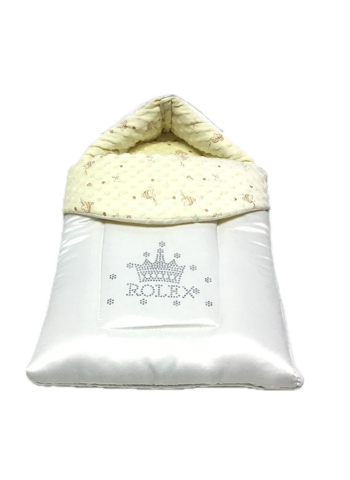 Sweet baby Glamour Satin Baby Sleeping Bag with Embedded Stones comforter bag for sleeping solution  - Image 3
