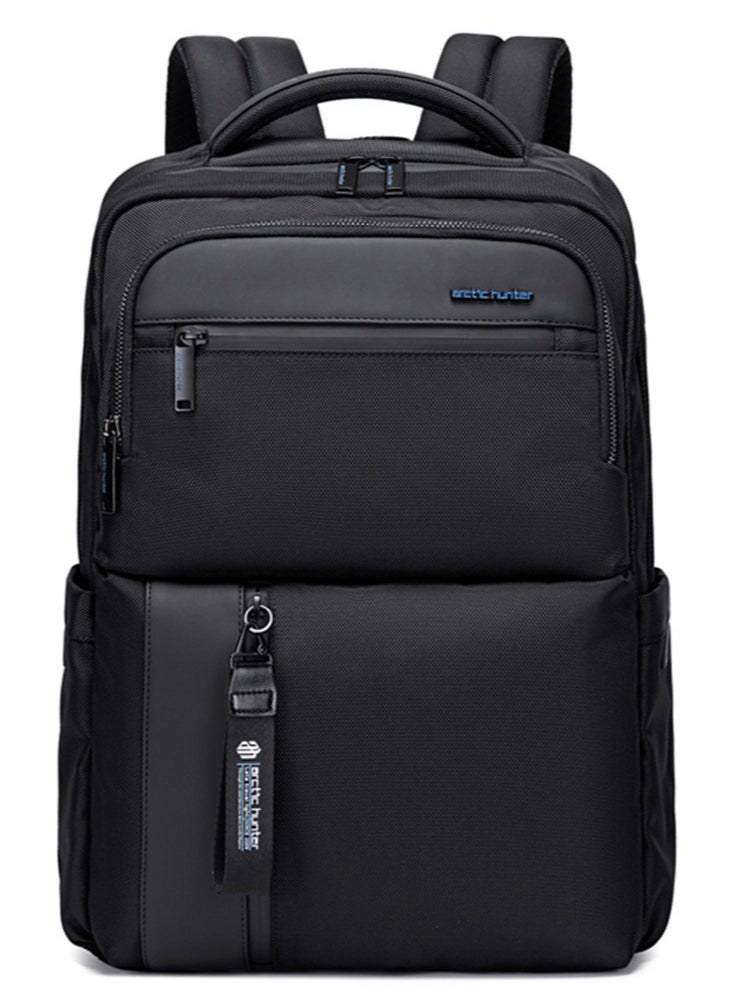 ARCTIC HUNTER - School Laptop Backpack Water Resistant College High School Bag, Lightweight Durable Travel Rucksack Casual Daypack Laptop Backpacks for Men, Black - Image 1