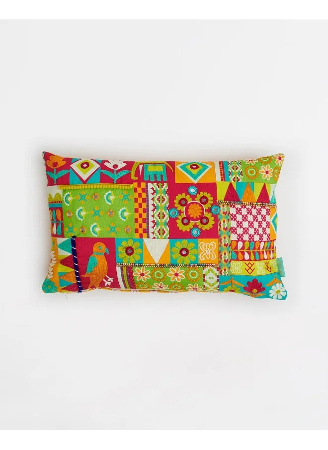 Chumbak Totaa Bahar Cushion Cover - 30cms x 50cms