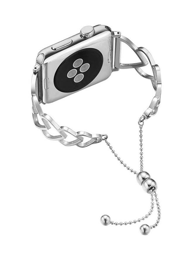 Bracelet Replacement Band For Apple Watch 42mm/44mm Silver - Image 2