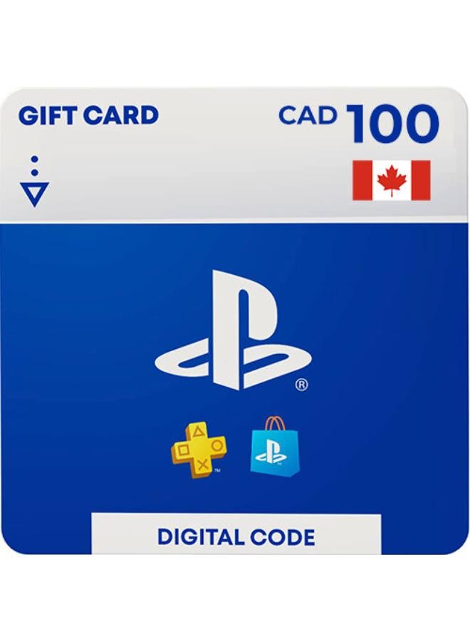 PlayStation Store DIgital Code Gift Card - Canada  100 USD