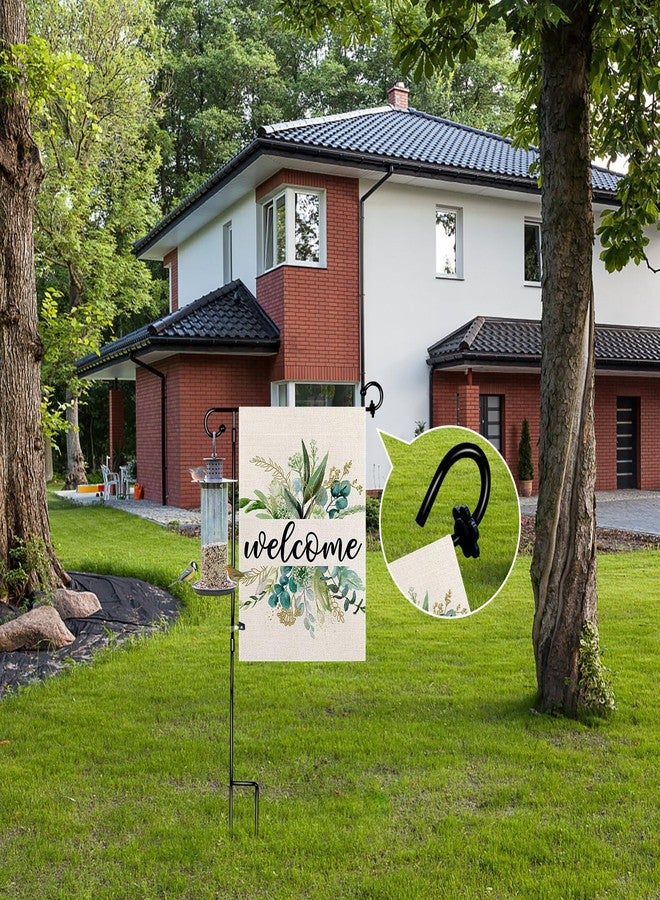 NQ Garden Flag Rubber Stopper - Holder for Indoor and Outdoor Yard Garden Flag Pole Stand - Set of 6 Pieces - Black - Image 3