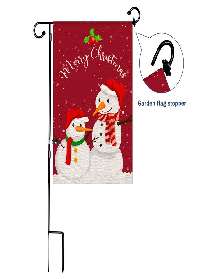 NQ Garden Flag Rubber Stopper - Holder for Indoor and Outdoor Yard Garden Flag Pole Stand - Set of 6 Pieces - Black - Image 2