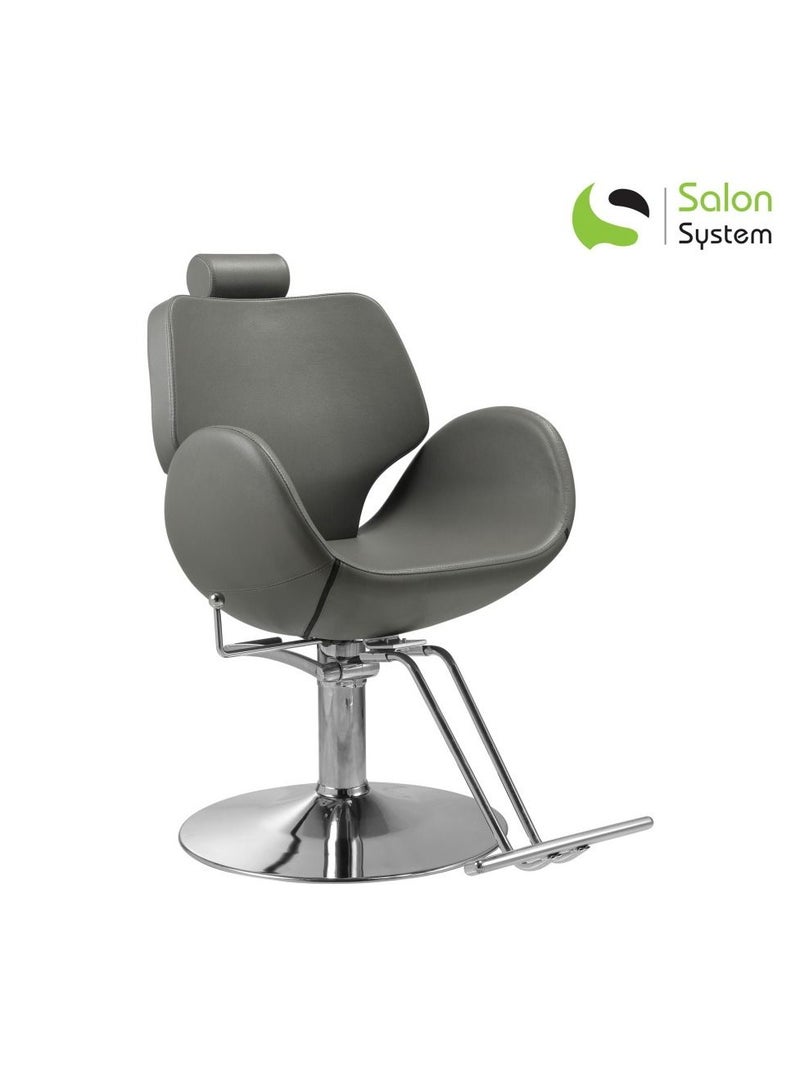 Salon System Salon Chair with Hydrolics Adjustable Height gray - Image 1