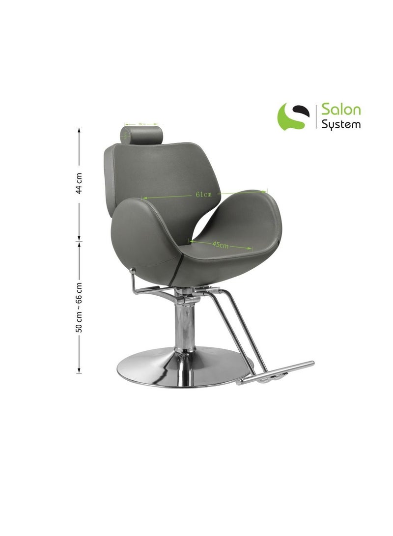 Salon System Salon Chair with Hydrolics Adjustable Height gray - Image 4