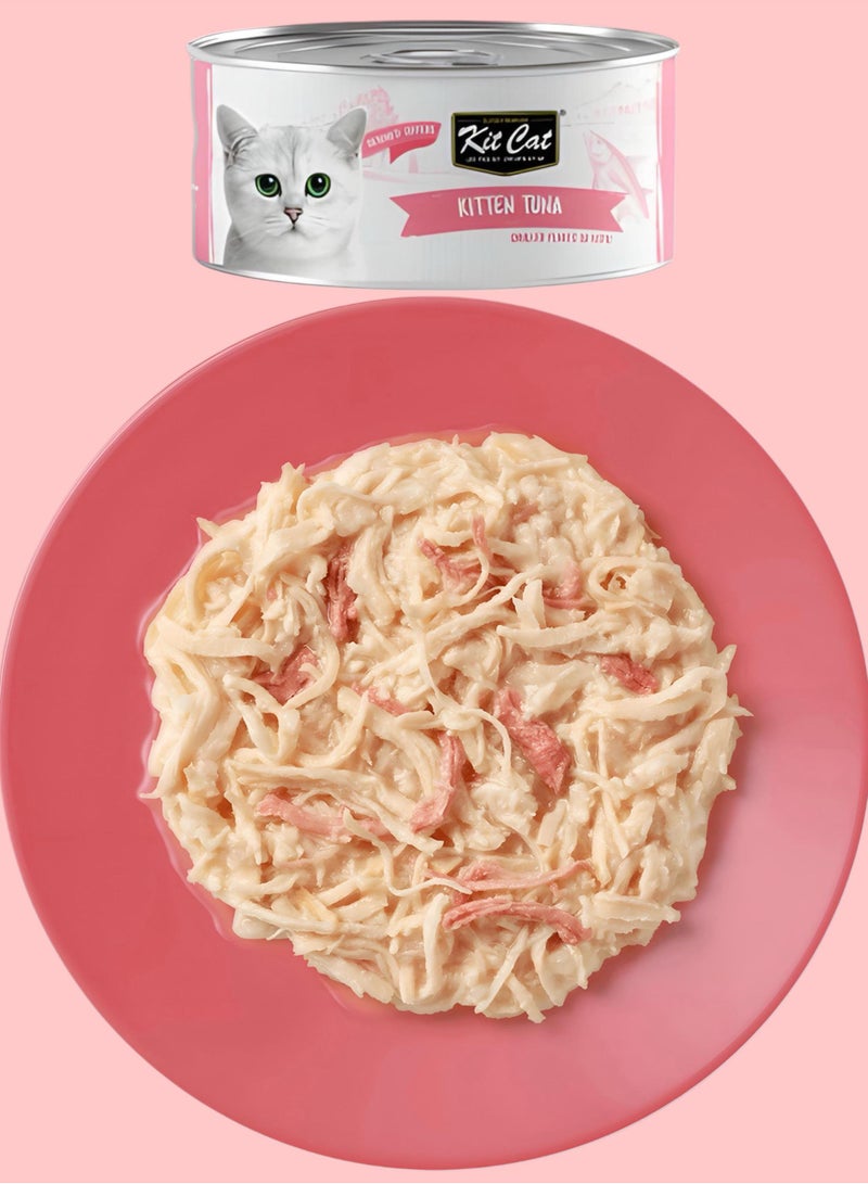 Kit Cat (24 packs) wet food with Chicken & Whitebait for small and large cats / 80 grams - Image 3