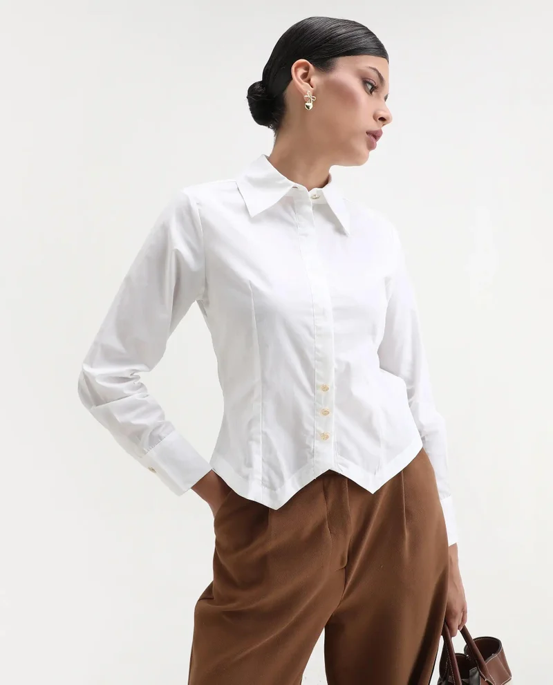 Rareism Women's Shirt With Button Detail