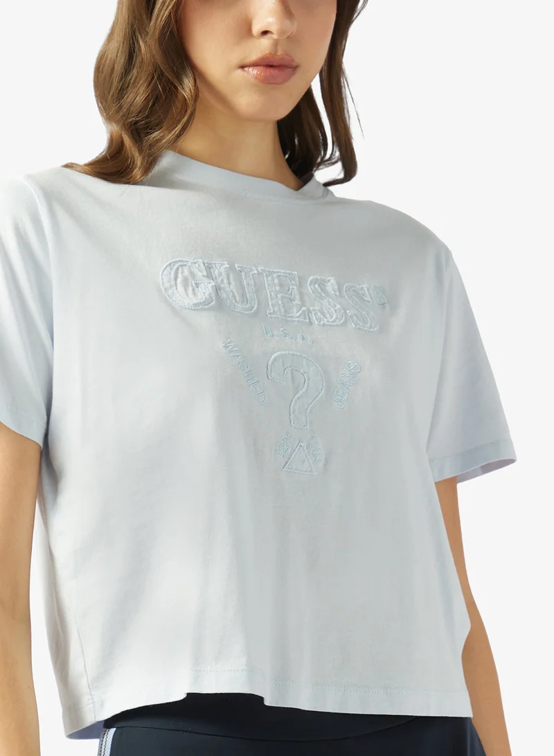 GUESS  Crew Neck Boxy T-Shirt for Women | Best Price UAE