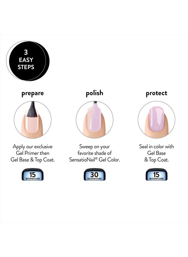 SensatioNail “Smell the Roses” Lavender Gel Polish For up to 2 Weeks of Dazzling Color, LED Nail Lamp Required, Long-Lasting Finish, No Dry Time, 0.25 Fl Oz - Image 5