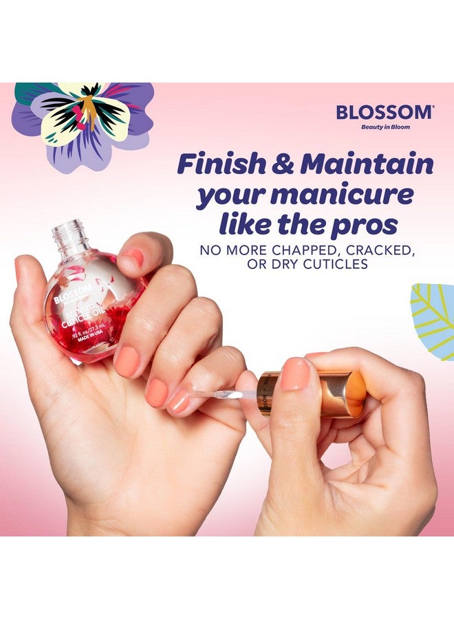 بلوسوم زيت بشرة الأظافر برائحة الزهور، مرطب ومرطب، زيت معطر للعناية بالبشرة، غني بالزهور الحقيقية، صنع في الولايات المتحدة الأمريكية، 0.5 أونصة سائلة، برائحة الورد - Image 5