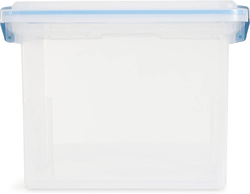 Sterilite Premium Stackable Gasket Storage Box – 30L Airtight, Clear Organizer with Latching Lid - Image 3