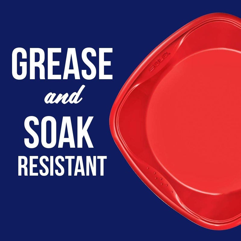 SOLO Cup Company Plastic Plates  Red Party 10in 30 CT Plates  (Pack of 4  120 Count Total) - Image 3