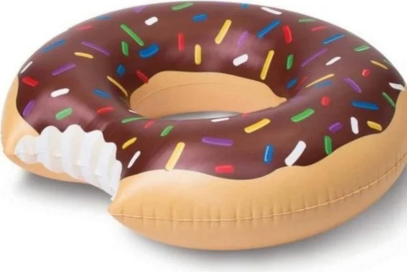 سيبورام Inflatable Donut Donut, Pool Donut, Children's Sea Donut, Inflatable Beach Donut 55CM