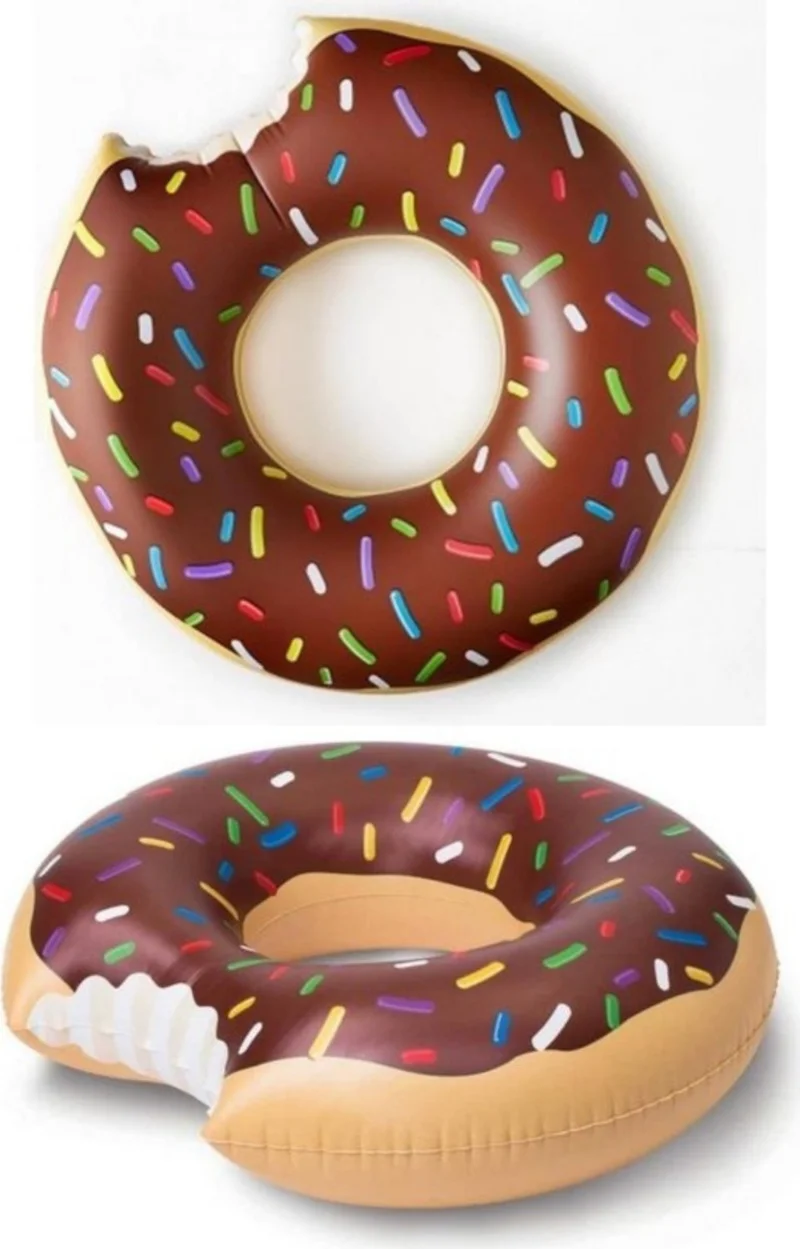 سيبورام Inflatable Donut Donut, Pool Donut, Children's Sea Donut, Inflatable Beach Donut 55CM