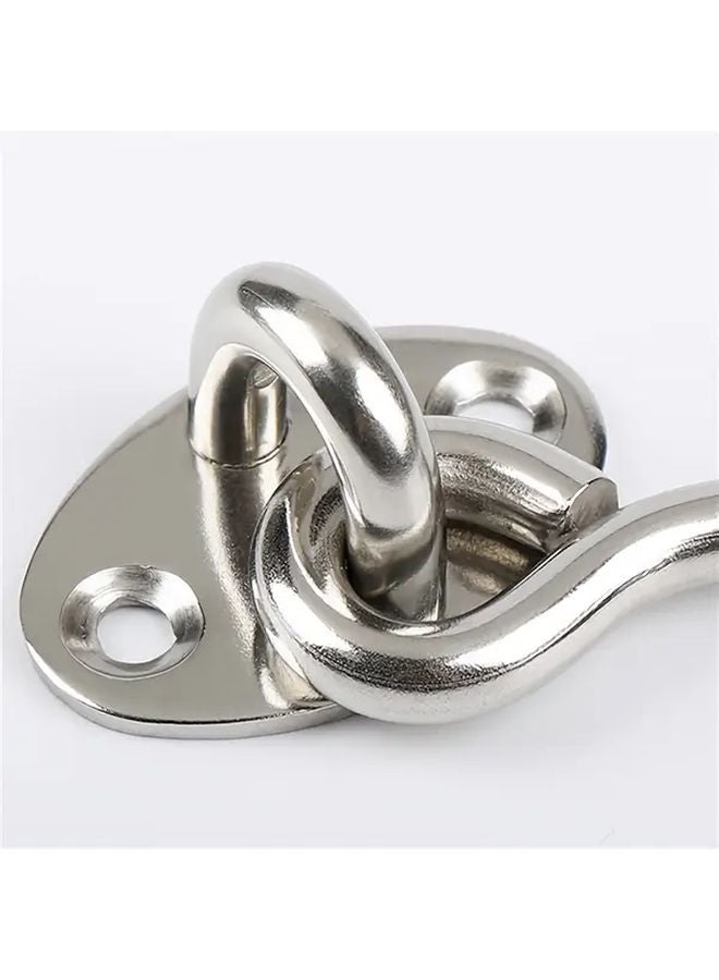 4pcs Heavy Duty Stainless Steel Barn Door Locks Rust Resistant Hook Eye Latches - Image 5