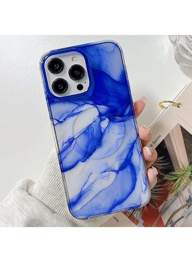 اس-توب جراب هاتف iPhone 14 Pro من الرخام المغلف بطبقة مزدوجة من Magsafe - Image 1