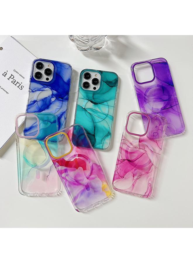 اس-توب جراب هاتف iPhone 14 Pro من الرخام المغلف بطبقة مزدوجة من Magsafe - Image 2