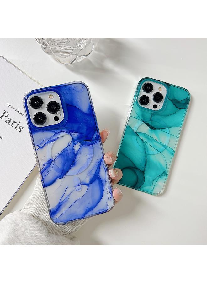 اس-توب جراب هاتف iPhone 14 Pro من الرخام المغلف بطبقة مزدوجة من Magsafe - Image 3