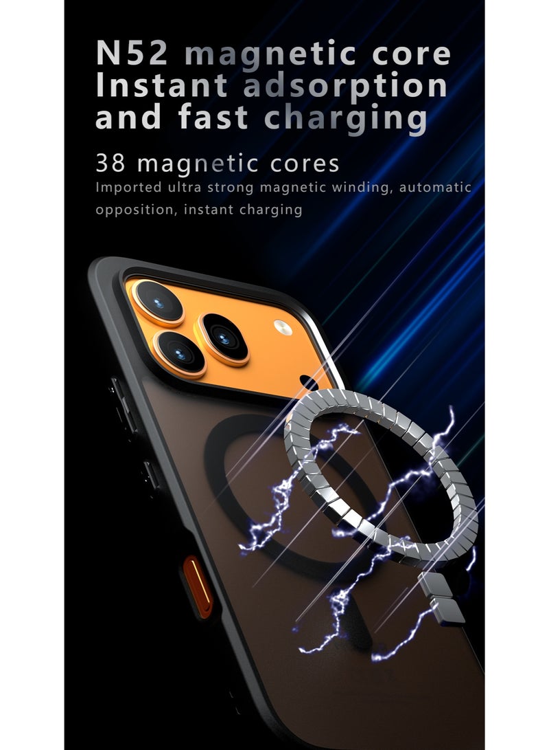 CHEROSIN Magnetic Phone Case for Honor 600/ Honor 600 Pro 5G Frosted Translucent Back Protective Slim Phone Cover - Image 4