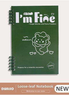 DUNISO Spiral Notebooks, A5 120 Pages Hardcover Journal Notebooks, Waterproof Scratch-resistant Loose Leaf Detachable Notebooks, Classic Transverse Line Notepad for Study and Work and Notes  - Image 1