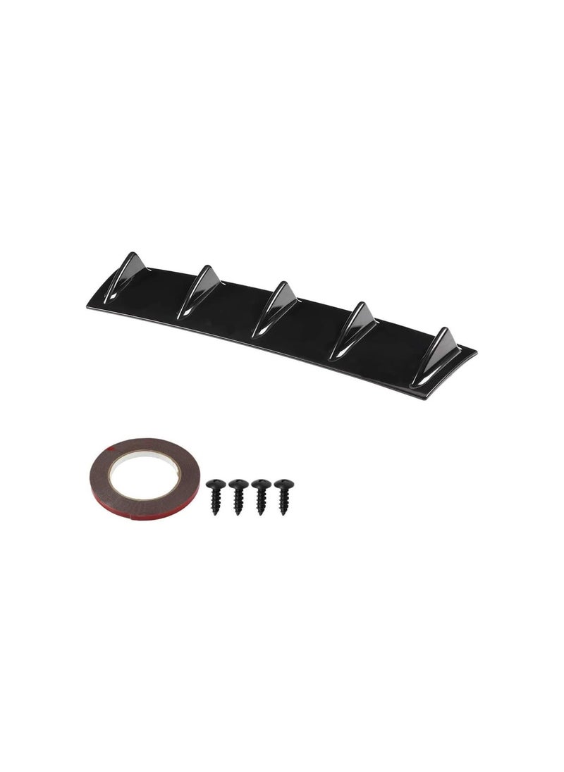 Generic - Shark Fin Diffuser,Universal Car Rear Bumper Chassis Shark Fin Spoiler Wing Lip Diffuser (M) - Image 1