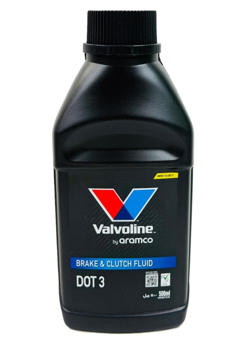 فالفولاين سائل فرامل وقابض DOT3 سعة 500 مل - Image 1