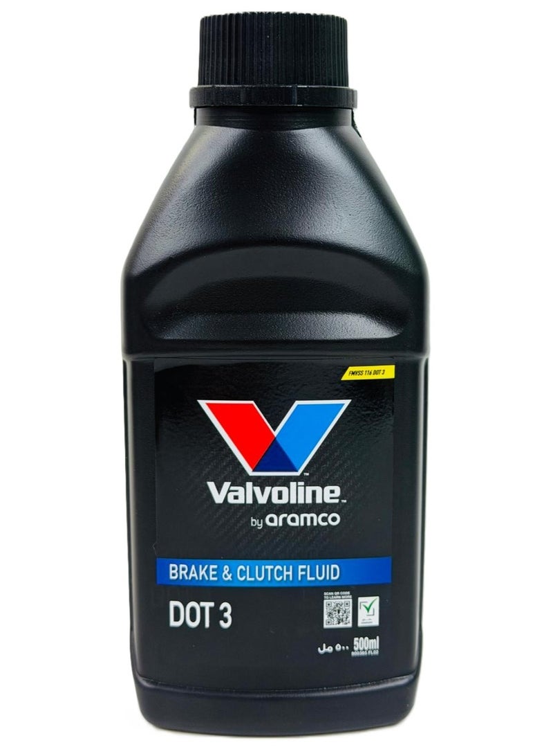 فالفولاين سائل فرامل وقابض DOT3 سعة 500 مل - Image 3