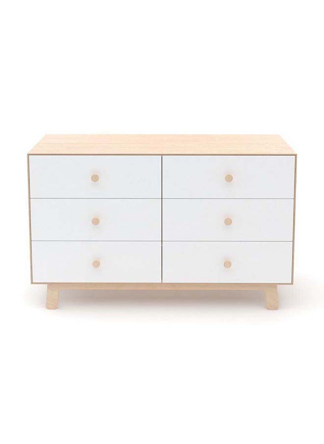 Al Home Kids Dresser: 134x49x83 Wood, White by Alhome - 110112928 