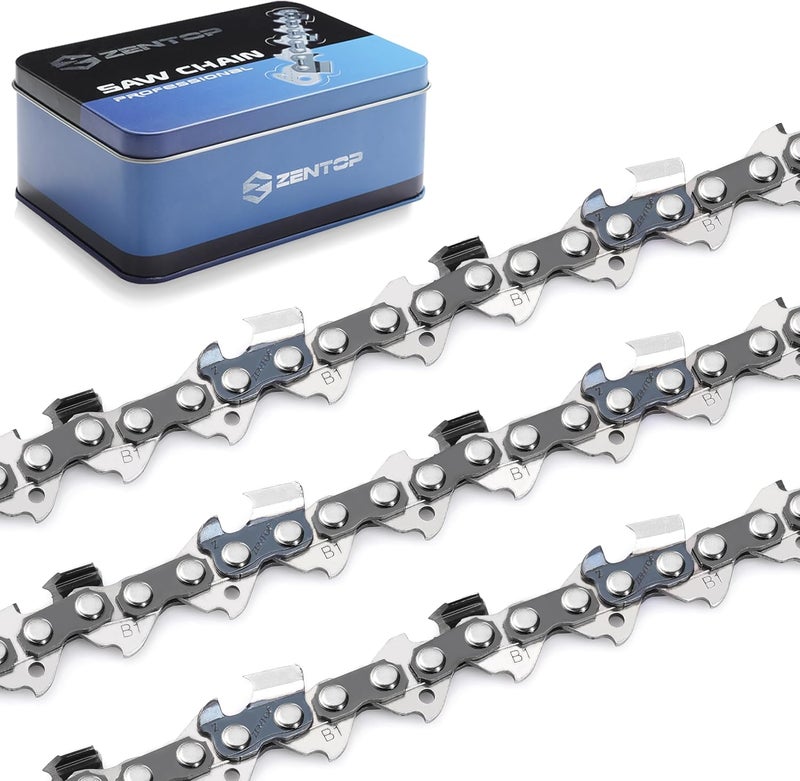 Zentop 20 Inch Chainsaw Chain, .325'' Pitch, .050'' Gauge, 80 Drive Links, Fits Husqvarna 450, 450 Rancher, 545, 550XP, JONSERED, and More - SP33G (3 Pack). - Image 1