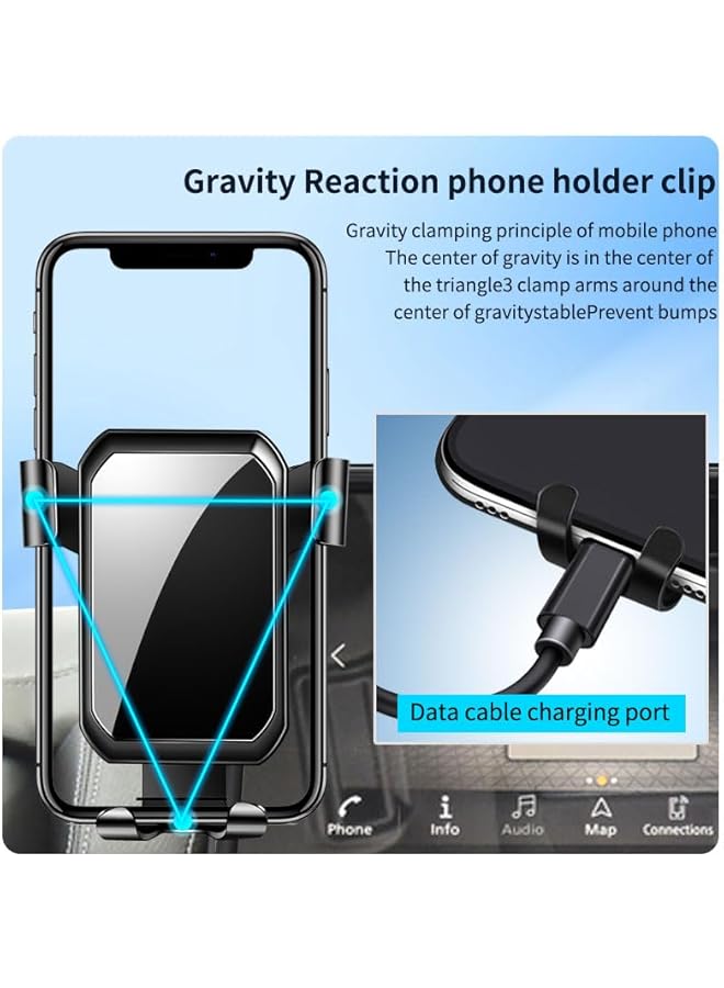 Green Tiger Fit for Nissan patrol y62 Phone holder 2022 2023 2024, Accessories, for all phones with Frame + (1* Gravity Mount) - Image 4